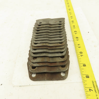 Hinged Steel Conveyor Belt Links 2-1/2" Pitch Side Wing plates Lot of 16
