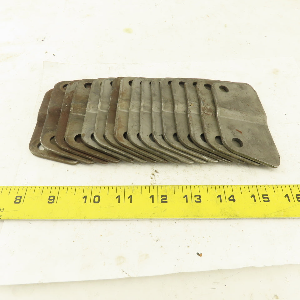 Hinged Steel Conveyor Belt Links 2-1/2" Pitch Side Wing plates Lot of 16