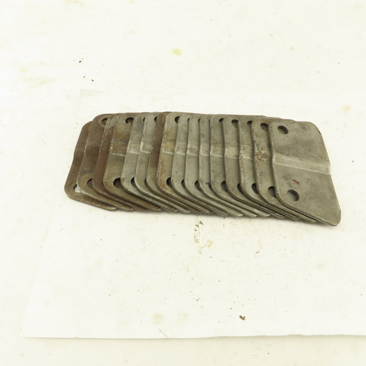 Hinged Steel Conveyor Belt Links 2-1/2" Pitch Side Wing plates Lot of 16