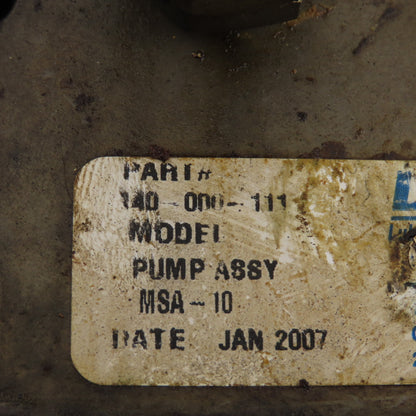 Lubriquip 140-000-111 MSA-10 Lubrication Hydraulic Pump Assembly