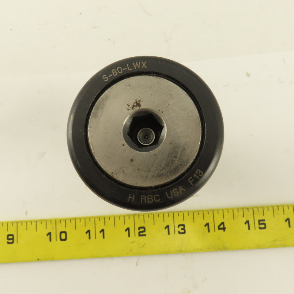 RBC S-80-LWX 2" Centric Cam Follower 1"-14 Threaded Stud