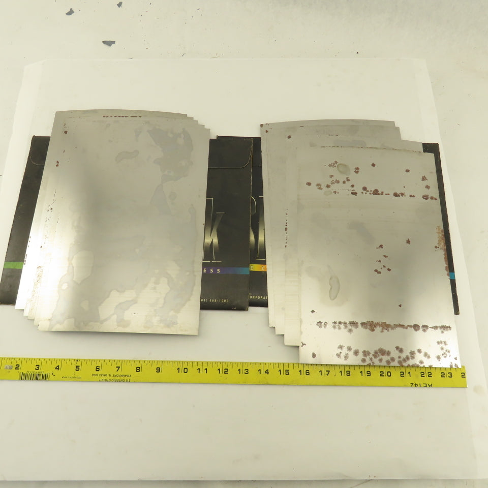 Artus 8" x12" x0.007 Steel Shim Stock 9 Sheets
