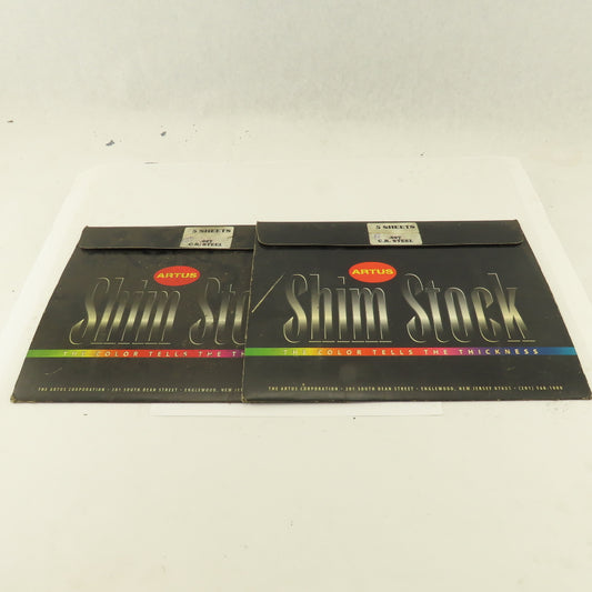 Artus 8" x12" x0.007 Steel Shim Stock 9 Sheets