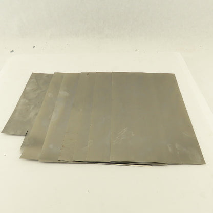 Artus 8" x12" x0.005 Steel Shim Stock 6 Sheets