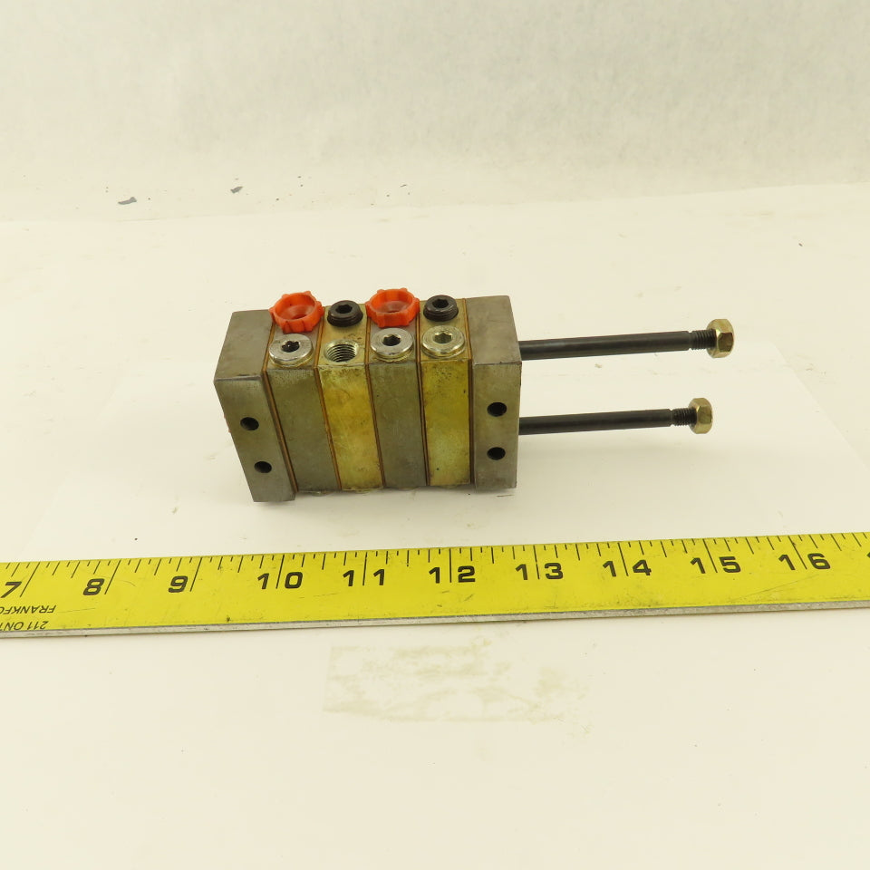 Trabon Lubriquip MJ-5T MJ-10S Modular Flow Divider Valve Block Assembly