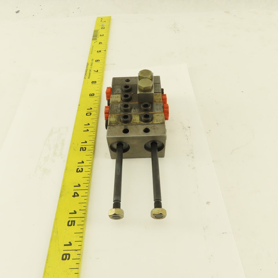 Trabon Lubriquip MJ-5T MJ-10S Modular Flow Divider Valve Block Assembly