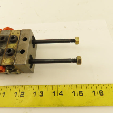 Trabon Lubriquip MJ-5T MJ-10S Modular Flow Divider Valve Block Assembly