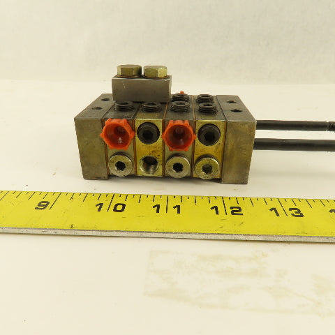 Trabon Lubriquip MJ-5T MJ-10S Modular Flow Divider Valve Block Assembly