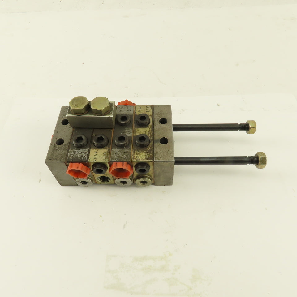 Trabon Lubriquip MJ-5T MJ-10S Modular Flow Divider Valve Block Assembly