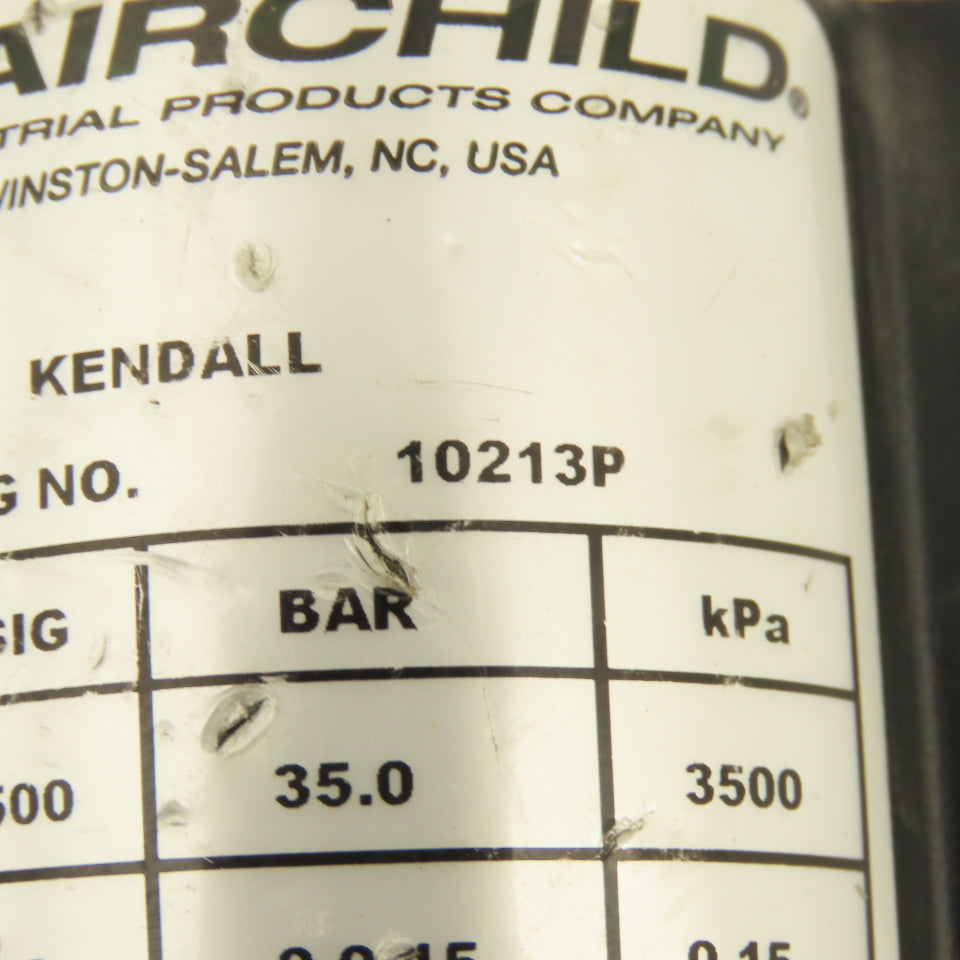 Fairchild 10213P 500 PSI 3/8" x 1/4" NPT Air Pressure Regulator Valve Body