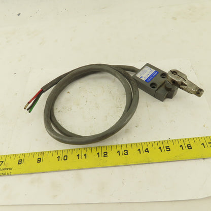 Micro Switch 914CE16-3N1 5A-250VAC Arm Lever Limit Switch No Roller 36" Cable