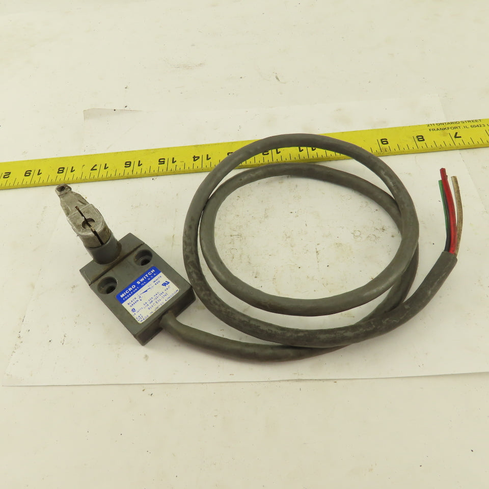 Micro Switch 914CE16-3N1 5A-250VAC Arm Lever Limit Switch No Roller 36" Cable