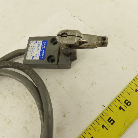 Micro Switch 914CE16-3N1 5A-250VAC Arm Lever Limit Switch No Roller 36" Cable