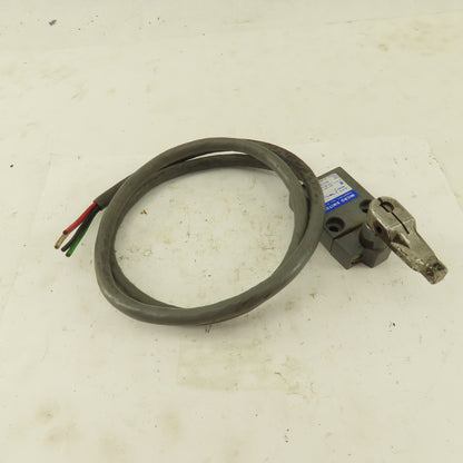 Micro Switch 914CE16-3N1 5A-250VAC Arm Lever Limit Switch No Roller 36" Cable