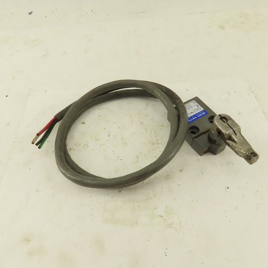 Micro Switch 914CE16-3N1 5A-250VAC Arm Lever Limit Switch No Roller 36" Cable