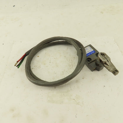 Micro Switch 914CE16-3N1 5A-250VAC Arm Lever Limit Switch No Roller 36" Cable