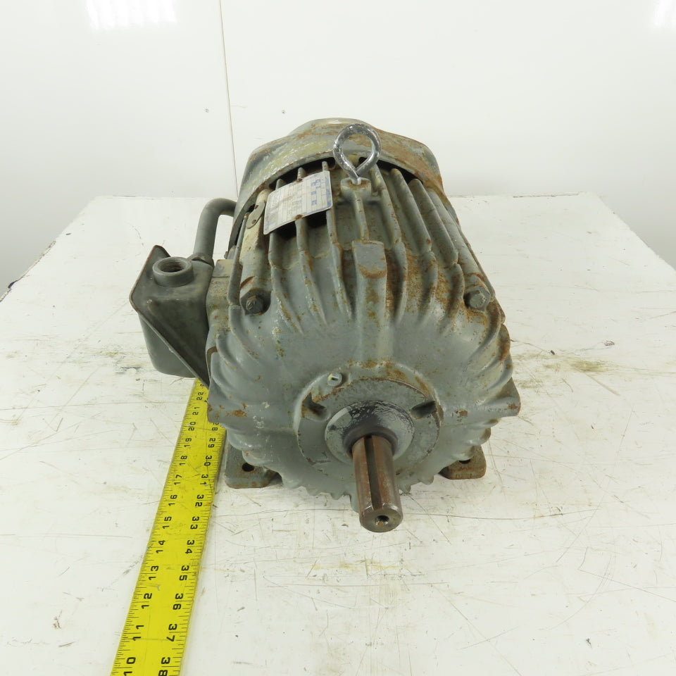 Delco EG2104AP 3Hp AC Electric Motor 1765RPM 460V 213Y Frame W/ Stearns Brake