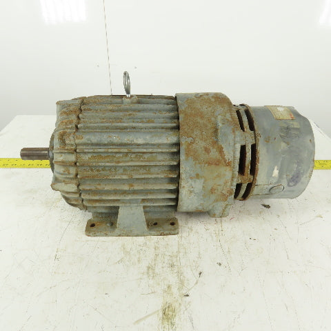 Delco EG2104AP 3Hp AC Electric Motor 1765RPM 460V 213Y Frame W/ Stearns Brake