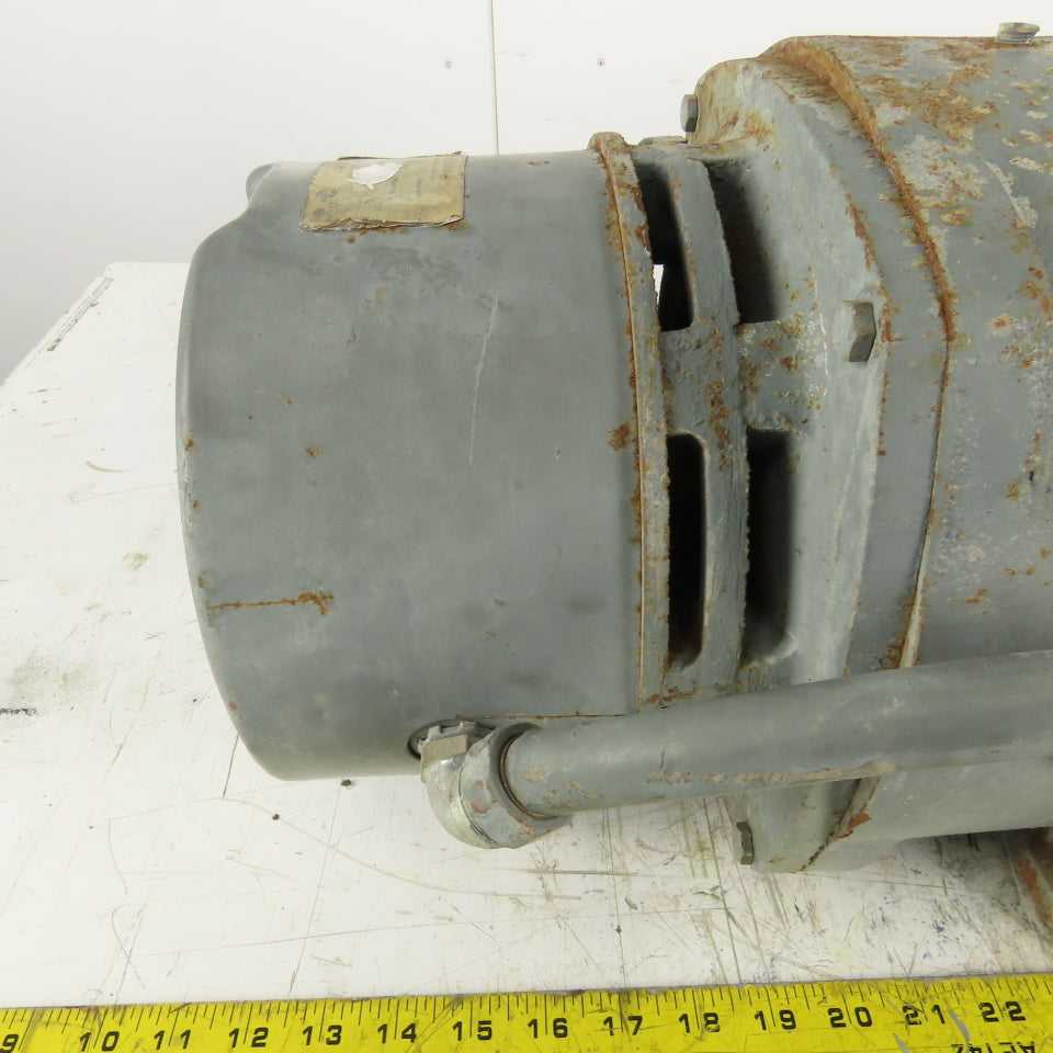 Delco EG2104AP 3Hp AC Electric Motor 1765RPM 460V 213Y Frame W/ Stearns Brake
