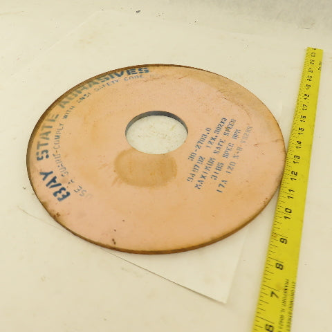 Bay State Abrasives 17A 120 N-8 VS2KS 12 x .302 x 3" Grinding Wheel 3185 RPM MAX