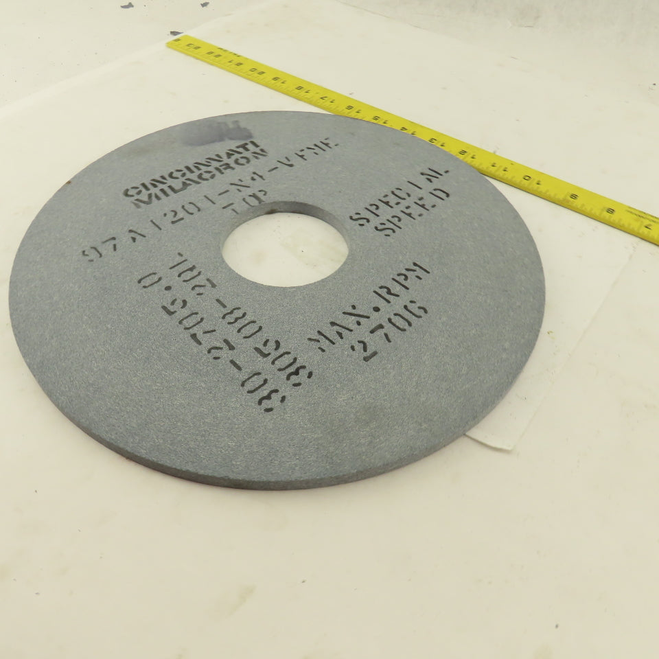 Cincinnati Milacron 97A120 1-N4-VFME 12x.365x3 Grinding Wheel 2706 MAX PRM