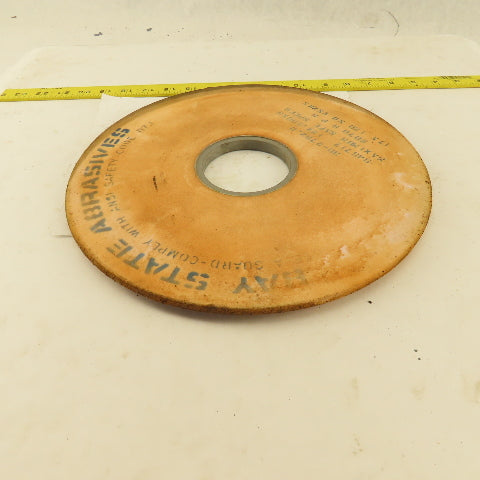 Bay State Abrasives 17A120N8VS2KS 12"x.500x3" Angled Face Grinding Wheel 2070RPM