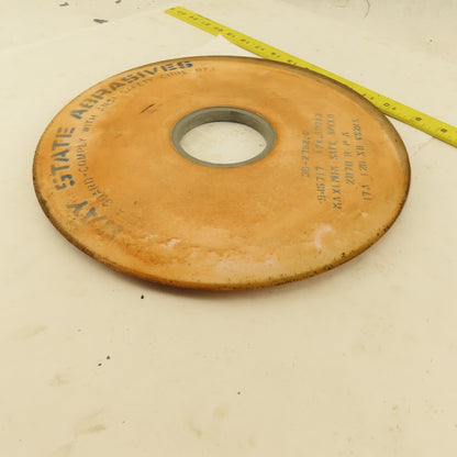 Bay State Abrasives 17A120N8VS2KS 12"x.500x3" Angled Face Grinding Wheel 2070RPM