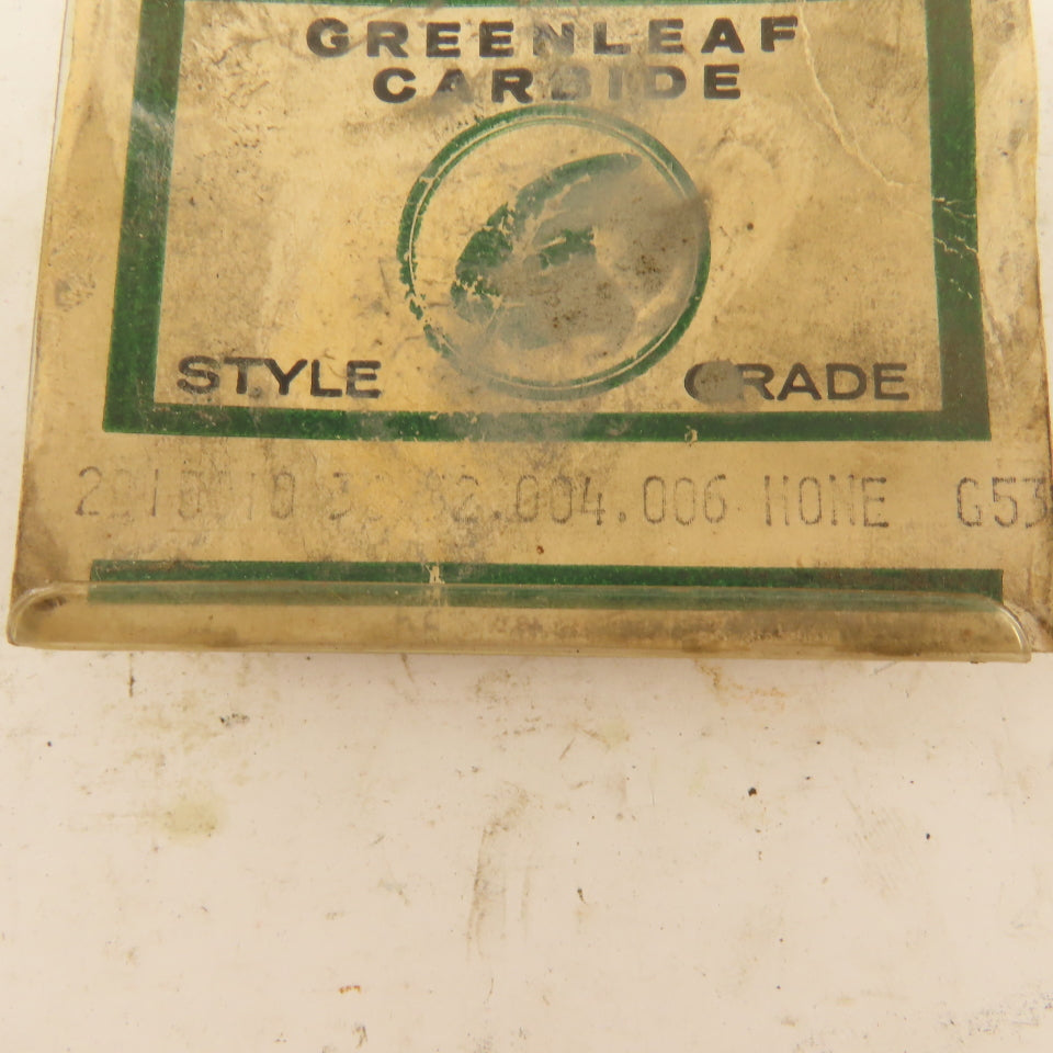 Greenleaf Carbide 2B15810 G53 Triangular Carbide Indexing Insert Cutter Lot Of 3