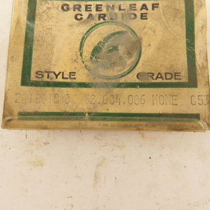 Greenleaf Carbide 2B15810 G53 Triangular Carbide Indexing Insert Cutter Lot Of 3