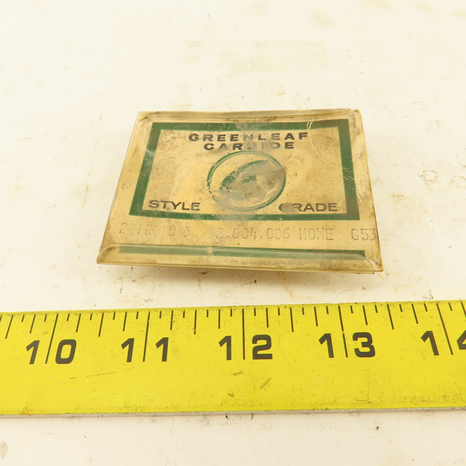 Greenleaf Carbide 2B15810 G53 Triangular Carbide Indexing Insert Cutter Lot Of 3