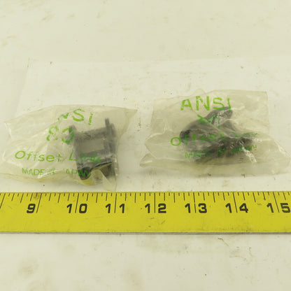 No 80 ANSI #80 Roller Chain Offset Link Cotter Type Lot Of 2