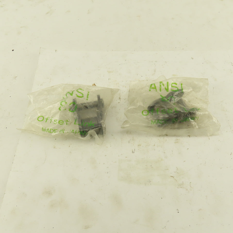 No 80 ANSI #80 Roller Chain Offset Link Cotter Type Lot Of 2