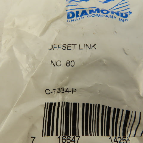 Diamond No 80 ANSI #80 Roller Chain Offset Link Cotter Type Lot Of 3