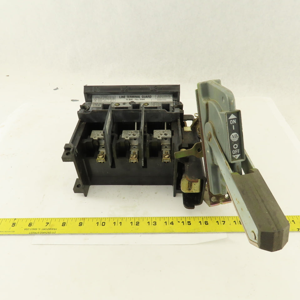 Allen Bradley 1494V-DS30 30A Disconnect Switch W/Operator Arm 600V Non Fused