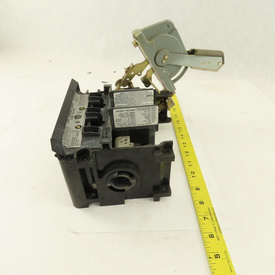 Allen Bradley 1494V-DS30 30A Disconnect Switch W/Operator Arm 600V Non Fused