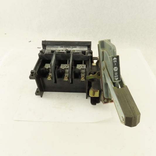 Allen Bradley 1494V-DS30 30A Disconnect Switch W/Operator Arm 600V Non Fused