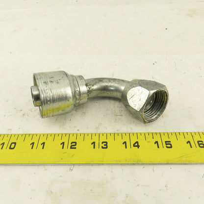 Eaton 3/4" Hose (-12) x 1-1/16-12 (-12) JIC Male 90° Elbow Hydraulic Fitting