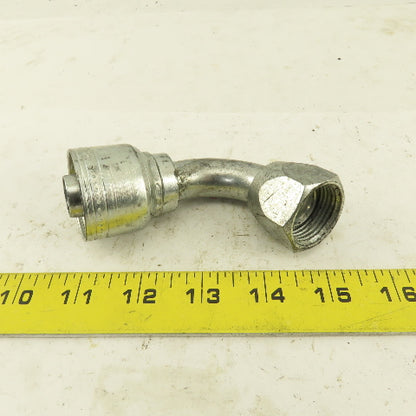 Eaton 3/4" Hose (-12) x 1-1/16-12 (-12) JIC Male 90° Elbow Hydraulic Fitting