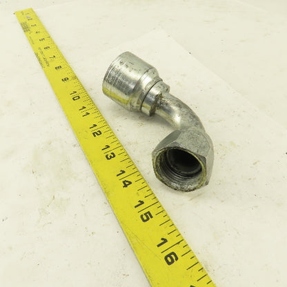 Eaton 3/4" Hose (-12) x 1-1/16-12 (-12) JIC Male 90° Elbow Hydraulic Fitting