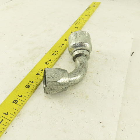 Eaton 3/4" Hose (-12) x 1-1/16-12 (-12) JIC Male 90° Elbow Hydraulic Fitting