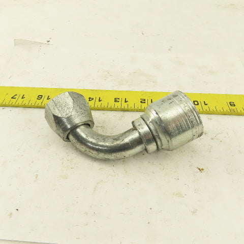 Eaton 3/4" Hose (-12) x 1-1/16-12 (-12) JIC Male 90° Elbow Hydraulic Fitting