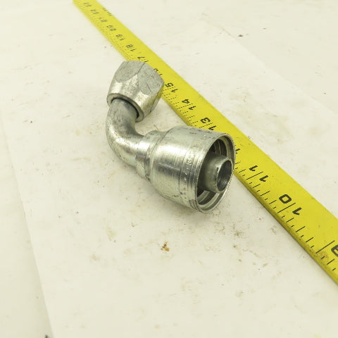 Eaton 3/4" Hose (-12) x 1-1/16-12 (-12) JIC Male 90° Elbow Hydraulic Fitting