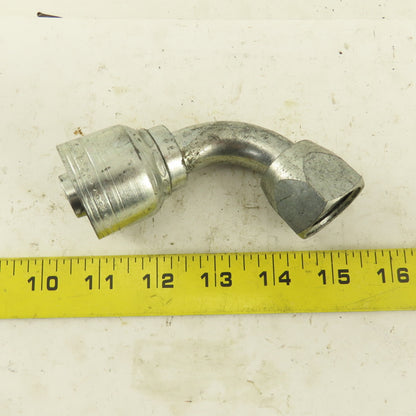 Eaton 3/4" Hose (-12) x 1-1/16-12 (-12) JIC Male 90° Elbow Hydraulic Fitting