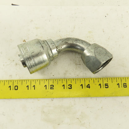 Eaton 3/4" Hose (-12) x 1-1/16-12 (-12) JIC Male 90° Elbow Hydraulic Fitting