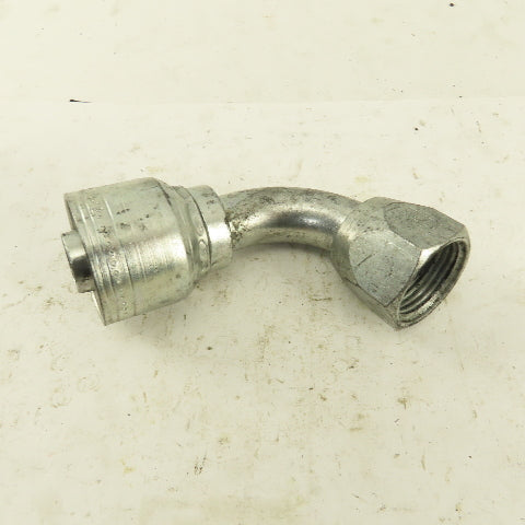 Eaton 3/4" Hose (-12) x 1-1/16-12 (-12) JIC Male 90° Elbow Hydraulic Fitting
