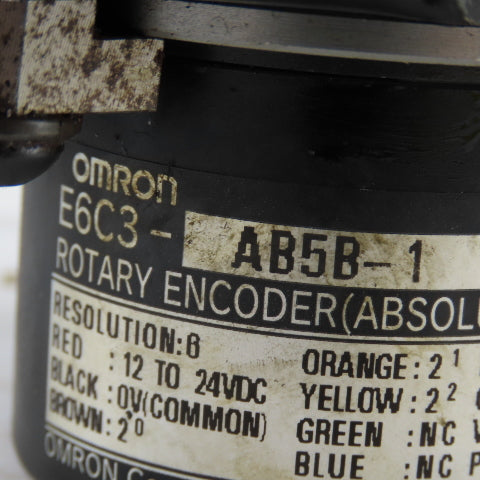 Omron E6C3-AB5B-1 Rotary Encoder 12-24 VDC Gear From MT4-170 Kitako Tool Turret