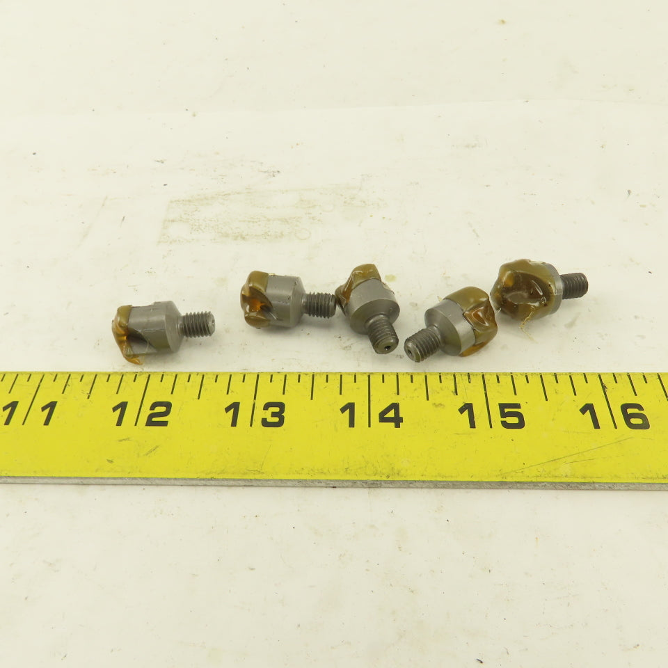 Taurus 1/4" x 1/2" Body Mini Counterbore Flatface 1/4-28 Threaded Shank Lot Of 5