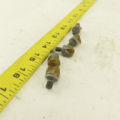 Taurus 1/4" x 1/2" Body Mini Counterbore Flatface 1/4-28 Threaded Shank Lot Of 5