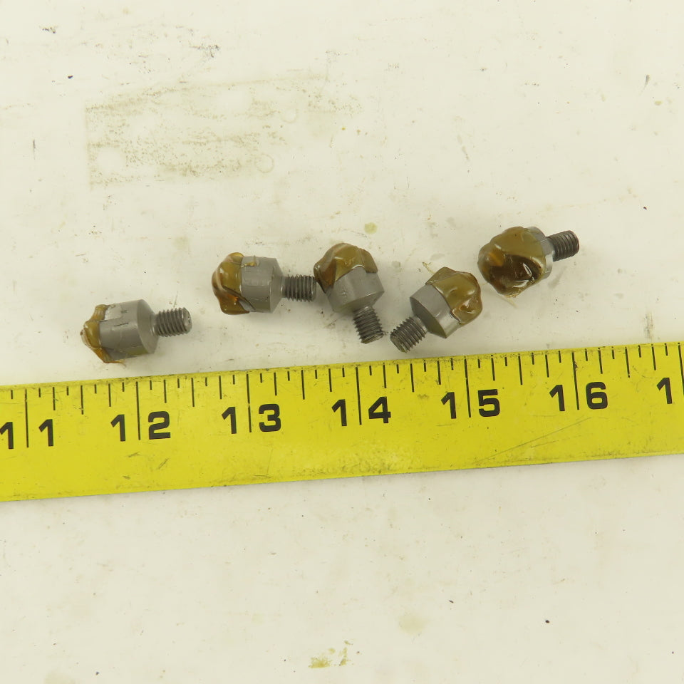 Taurus 1/4" x 1/2" Body Mini Counterbore Flatface 1/4-28 Threaded Shank Lot Of 5