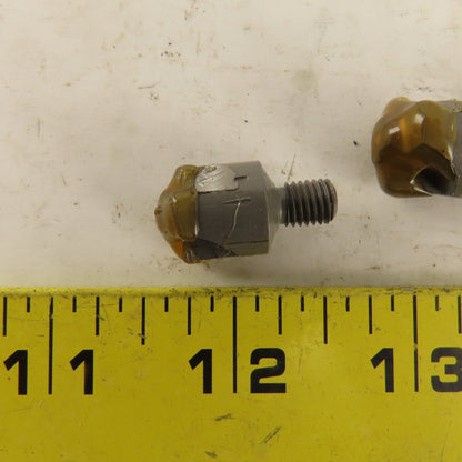 Taurus 1/4" x 1/2" Body Mini Counterbore Flatface 1/4-28 Threaded Shank Lot Of 5